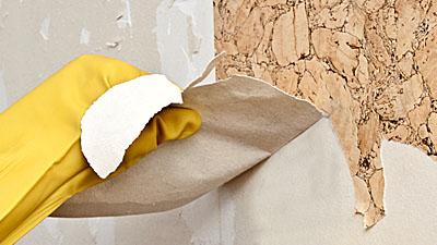 Cнятие старых обоев