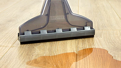 Prompt suction of accidentally spilled liquids