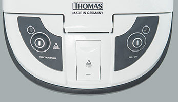 THOMAS Twin Aquawash washing vacuum cleaner, comfortable rubberised control buttons 