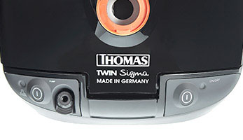 THOMAS Twin Sigma washing vacuum cleaner, comfortable rubberised control buttons 