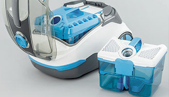 DryBox + AquaBox Parkett, AquaBOX water filter for air purification and cyclone filter DryBOX for quick cleaning