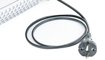 Thomas, long power cord provides a large operation range for easy cleaning and is automatically reeled in