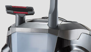 Convenient slots on the vacuum cleaner body for upholstery and crevice nozzles
