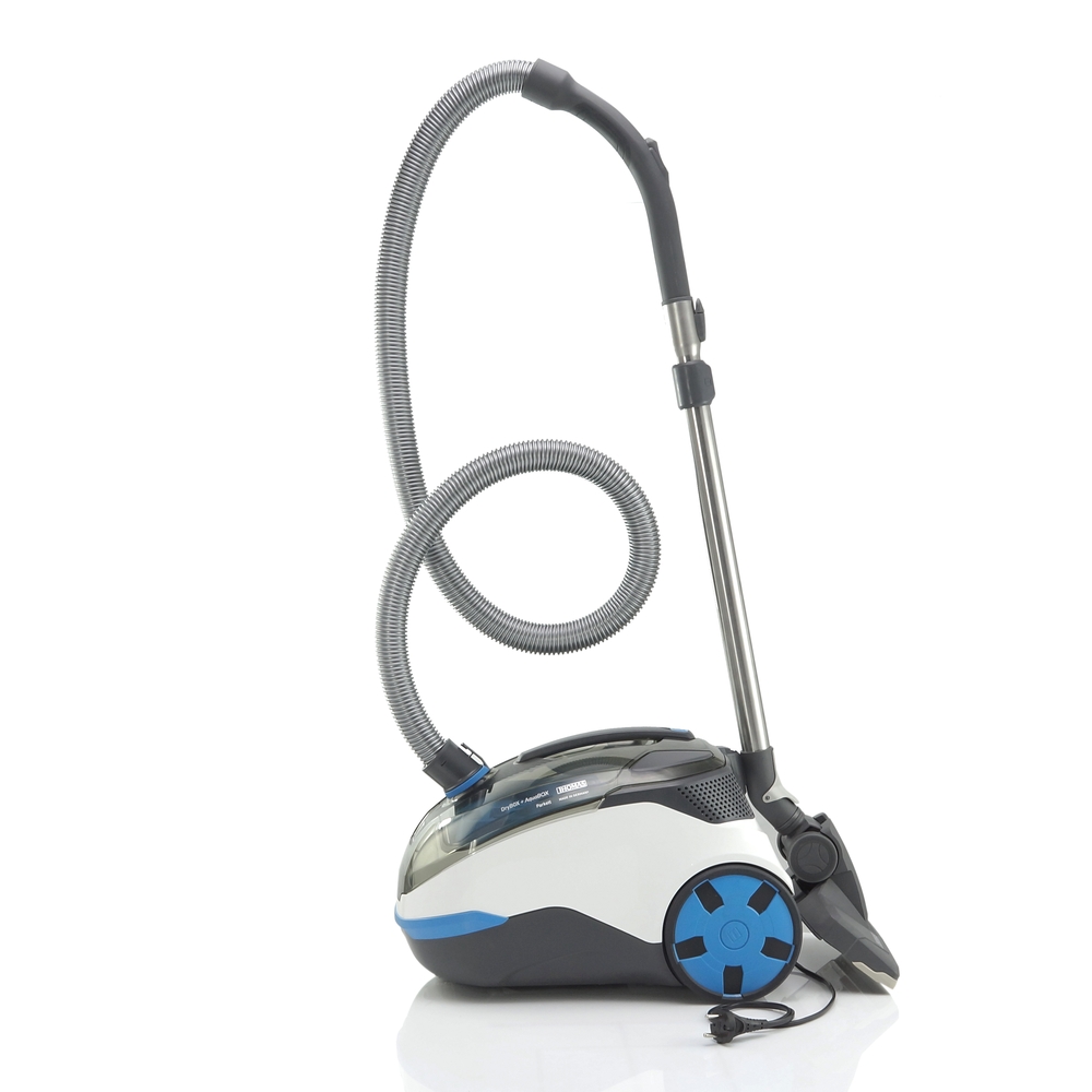 THOMAS DryBox & AquaBox Parkett bagless vacuum cleaner with hose, telescopic tube and nozzle, side view