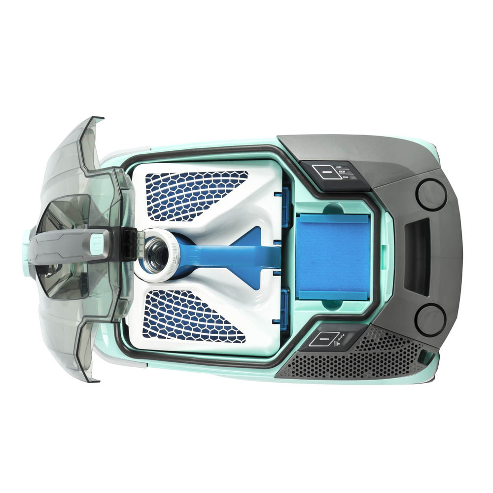 Multi Clean X10 Parquet, washing vacuum cleaner for parquet.  AquaBOX water filter is installed under the lid