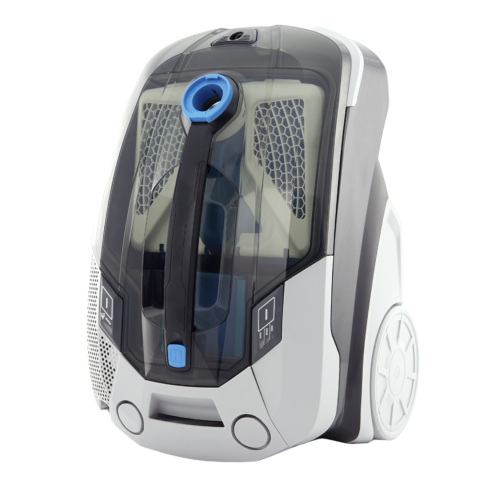 THOMAS Vestfalia XT washing vacuum cleaner, vertical parking. AquaBOX is installed under the translucent lid