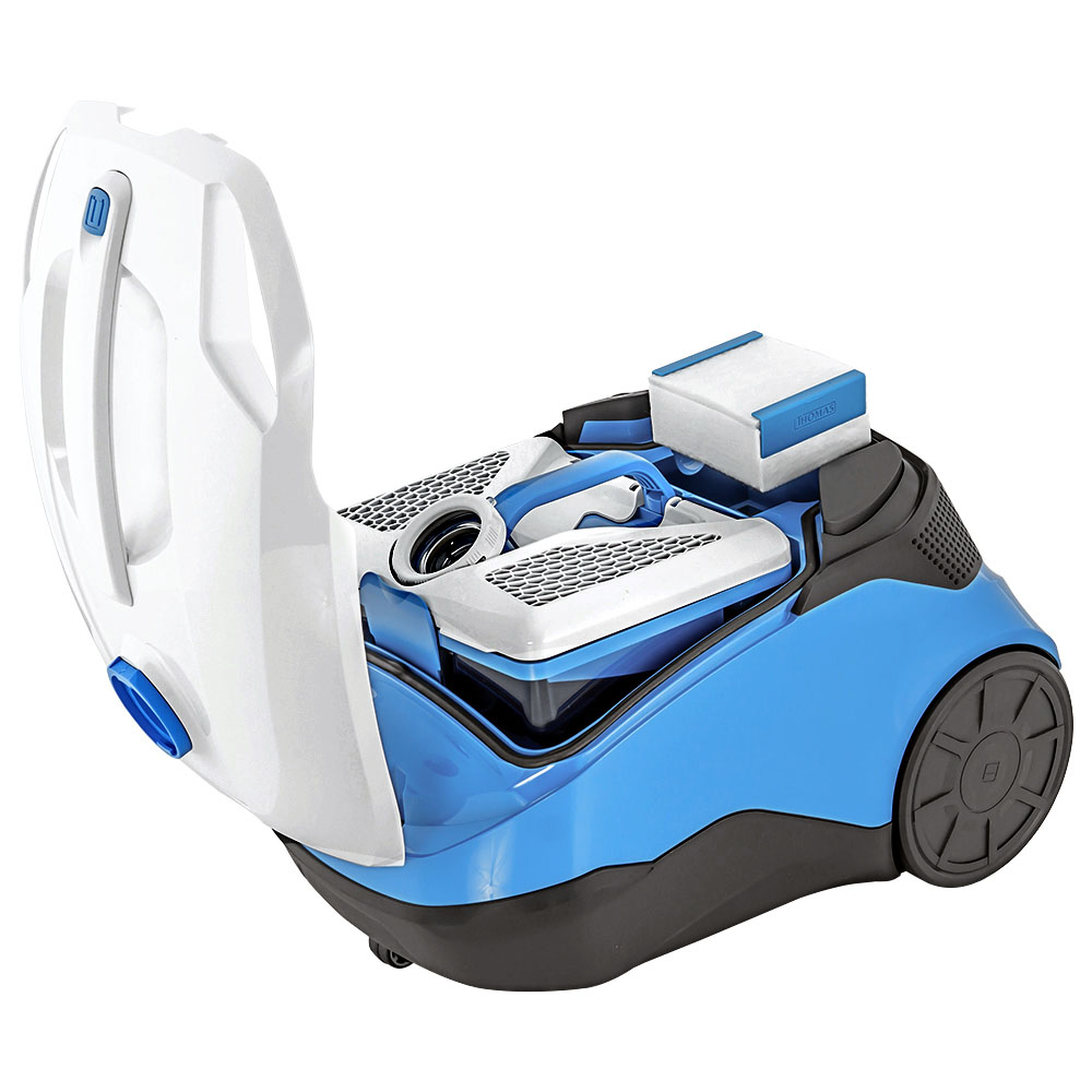 Безмешковый пылесос Perfect Air Allergy Pure с открытой крышкой и водяным фильтром AquaBOX