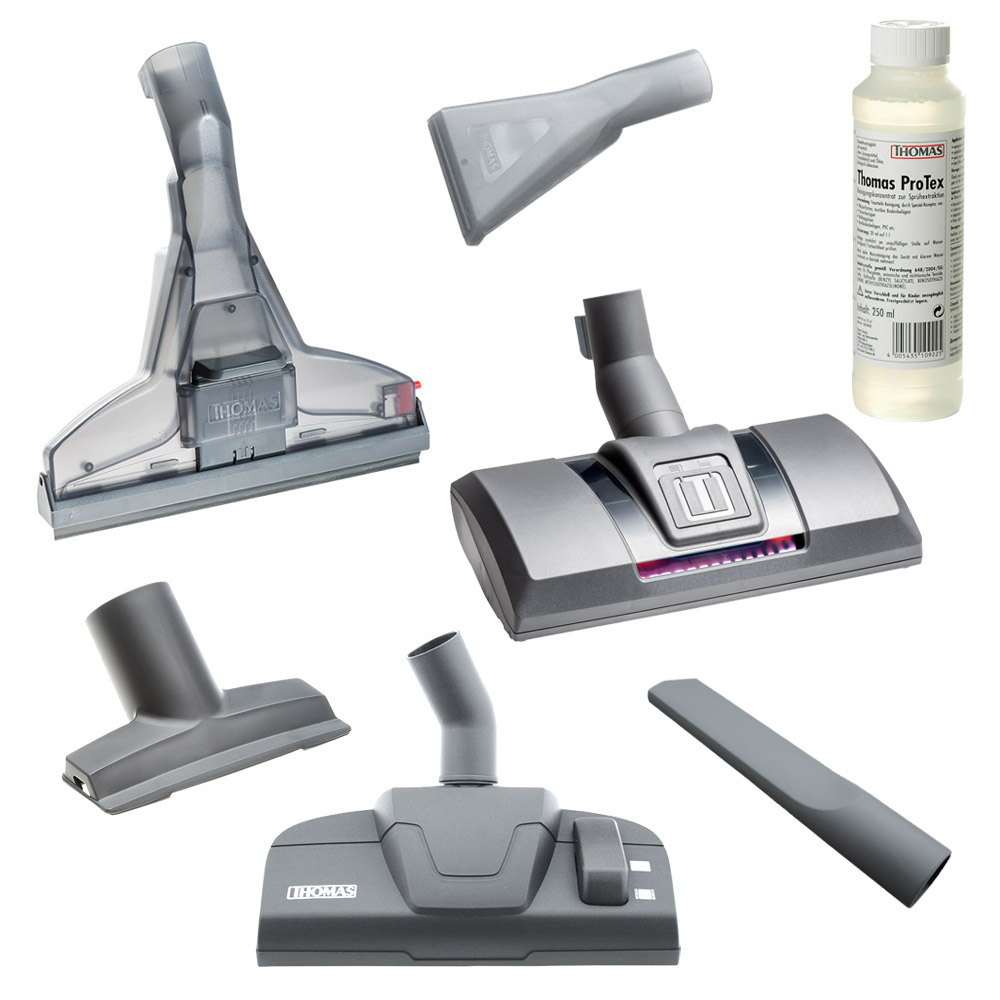 THOMAS Vestfalia XT washing vacuum cleaner, turbo brush and complete set of accessories for dry and wet cleaning