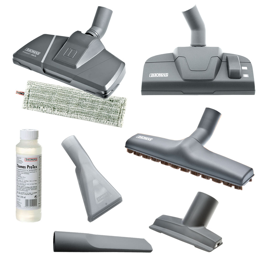 THOMAS Allergy & Family, полный набор аксессуаров, включая насадку AquaStealth и насадку для сухой уборки паркета и ламината