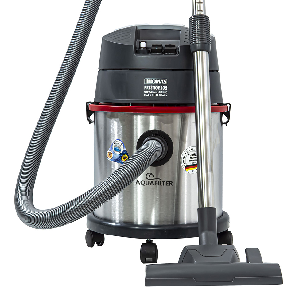 THOMAS Prestige 20S Aquafilter with attached hose and nozzle for thorough cleaning of carpets and hard floors