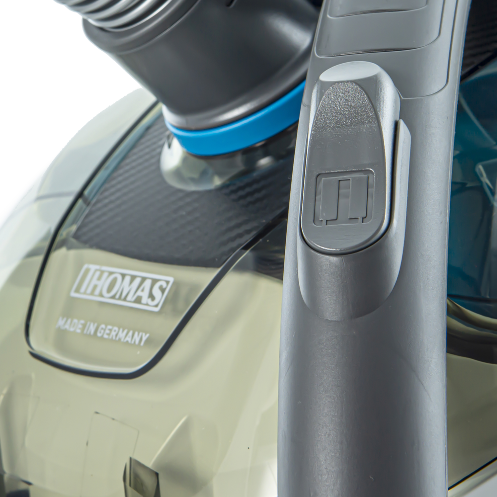 THOMAS DryBOX+AquaBOX Parkett vacuum cleaner, flap on hose handle for mechanical power control 