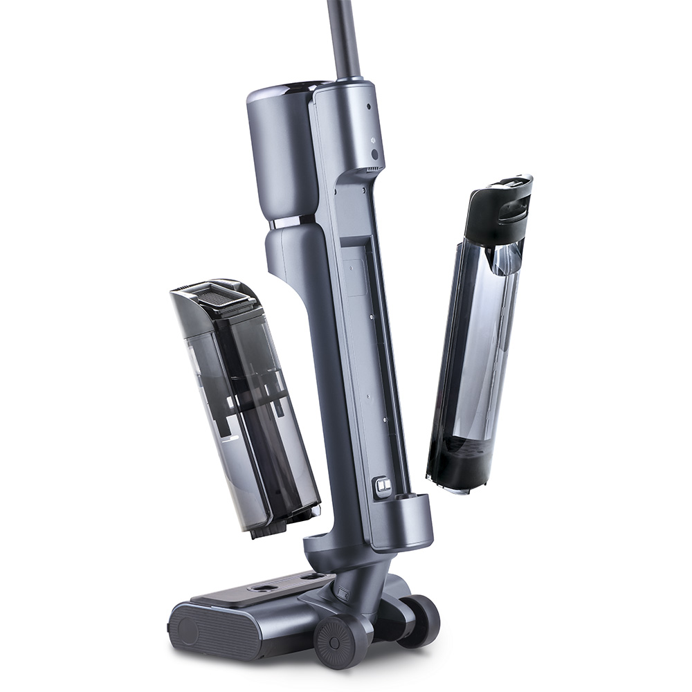 Аккумуляторный пылесос AquaFloorCleaner Cordless Plus, отдельные емкости для чистой и грязной воды, которые легко снимаются