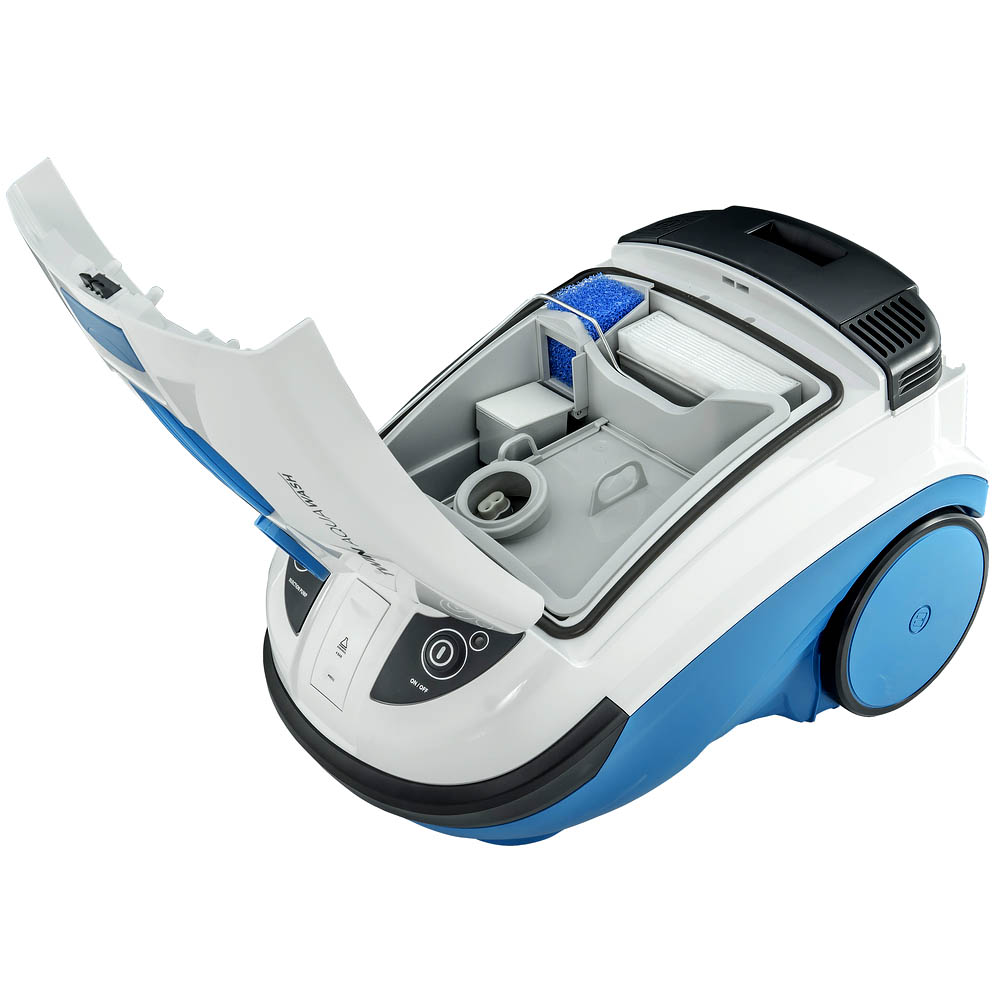 Aquafilter with innovative Wet-Jet dust suppression technology captures 99.99% of the finest dust