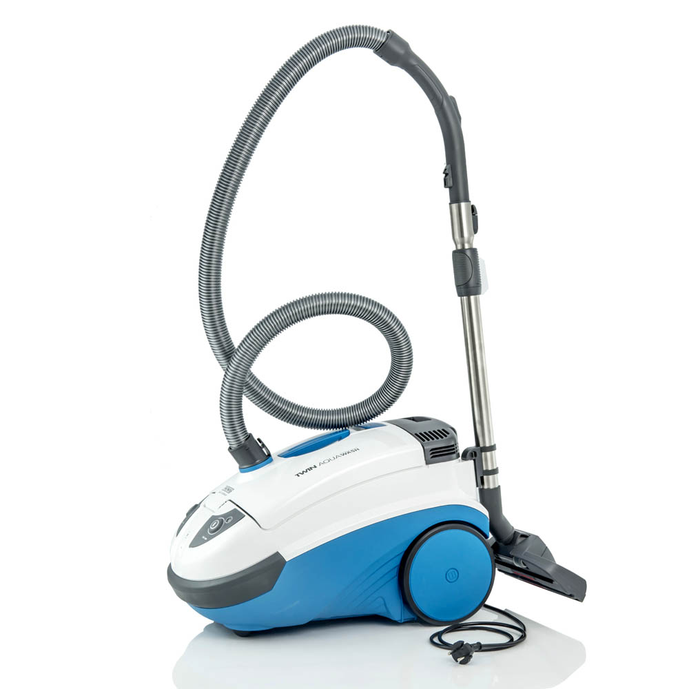 THOMAS Twin Aquawash bagless vacuum cleaner with hose, telescopic tube and nozzle, side view