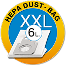Знак HEPA-мешка XXL для моделей THOMAS с открытой системой водяной фильтрации Aquafilter