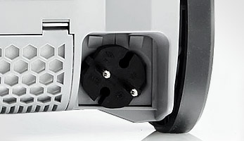 Long power cord provides a large operation range for easy cleaning and is automatically reeled in