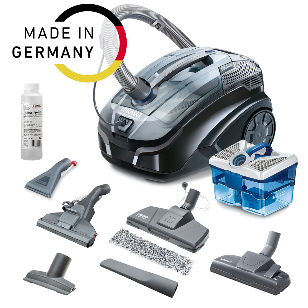 THOMAS Nero AquaStealth, немецкий моющий пылесос с AquaBOX, в комплекте насадки для различных поверхностей, в т.ч. паркета