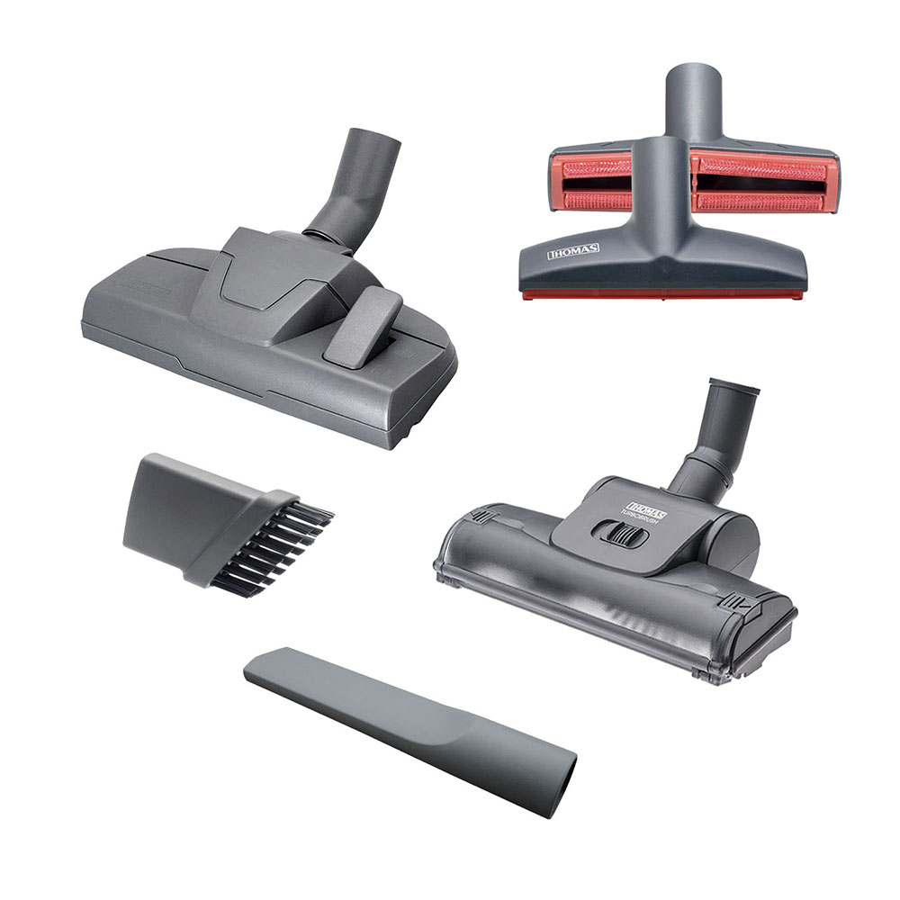 Dry cleaning nozzles: universal for floors, upholstered furniture, crevices, delicate surfaces