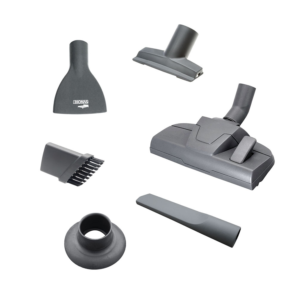 Dry cleaning nozzles: universal for floors, upholstered furniture, crevices, delicate surfaces