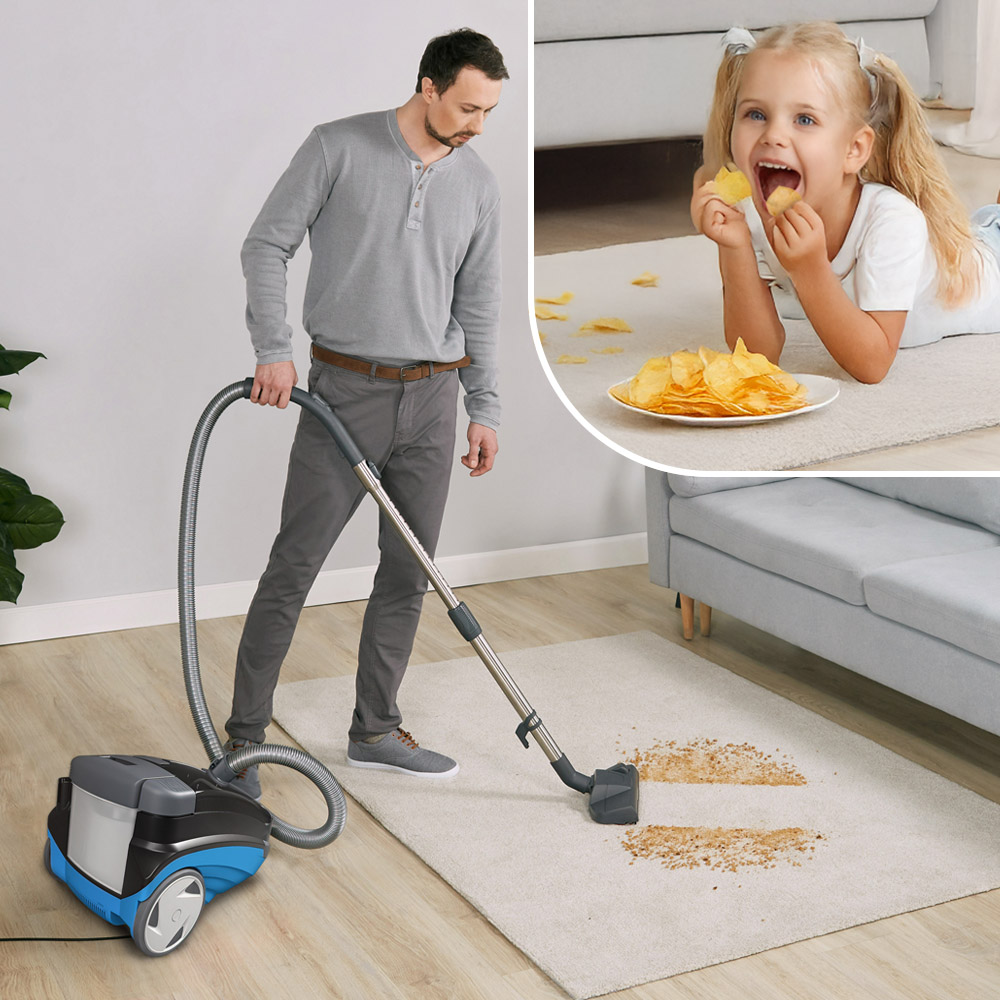 Dry cleaning of carpets