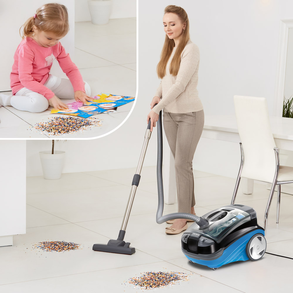 Dry cleaning of hard floors