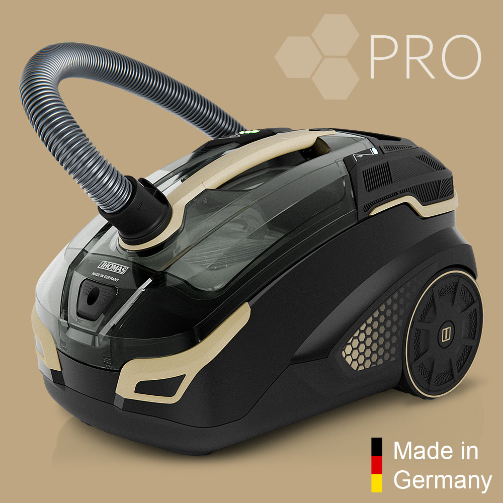 Моющий пылесос Amfibia Pro Evo с подключенным гофрированным шлангом