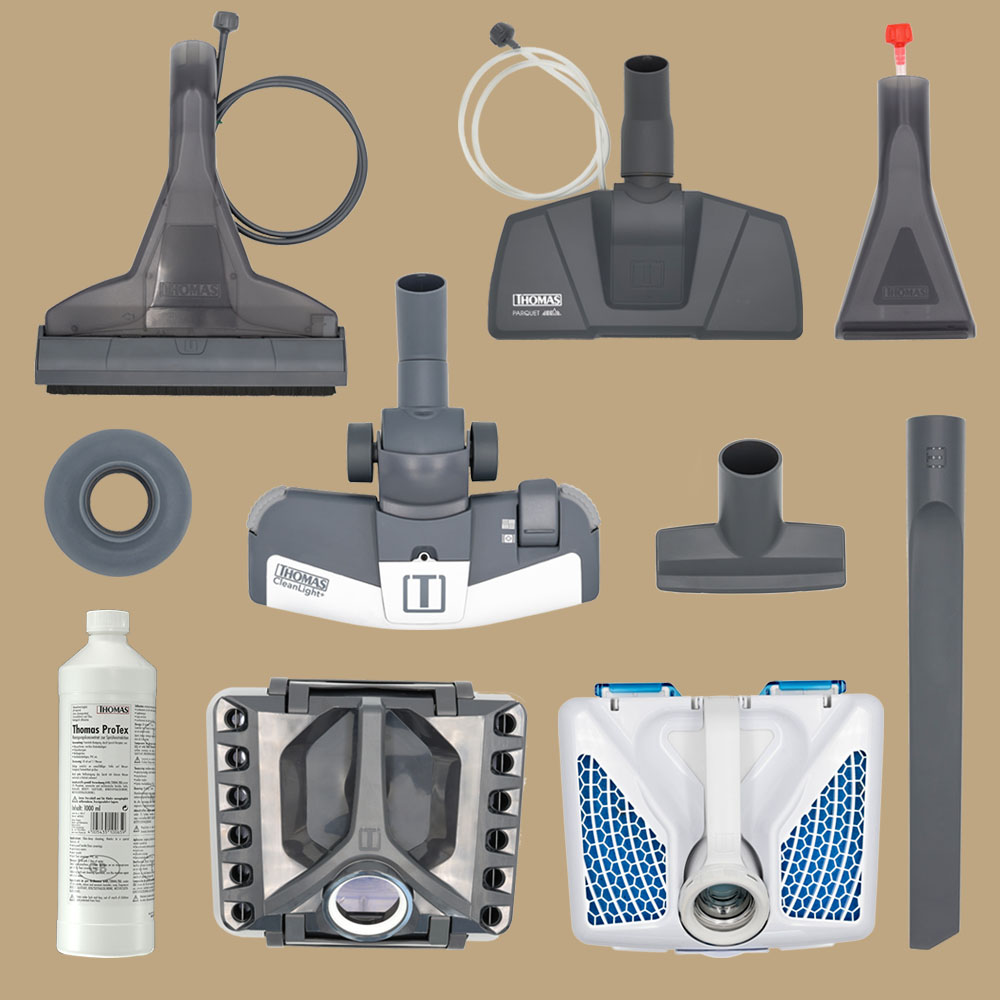 Amfibia Pro Evo, полный комплект насадок, фильтры и моющий концентрат